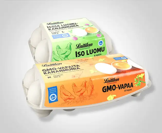 3D-TUOTEKUVA - Laitilan Kanatarha - Kanamuna­paketit