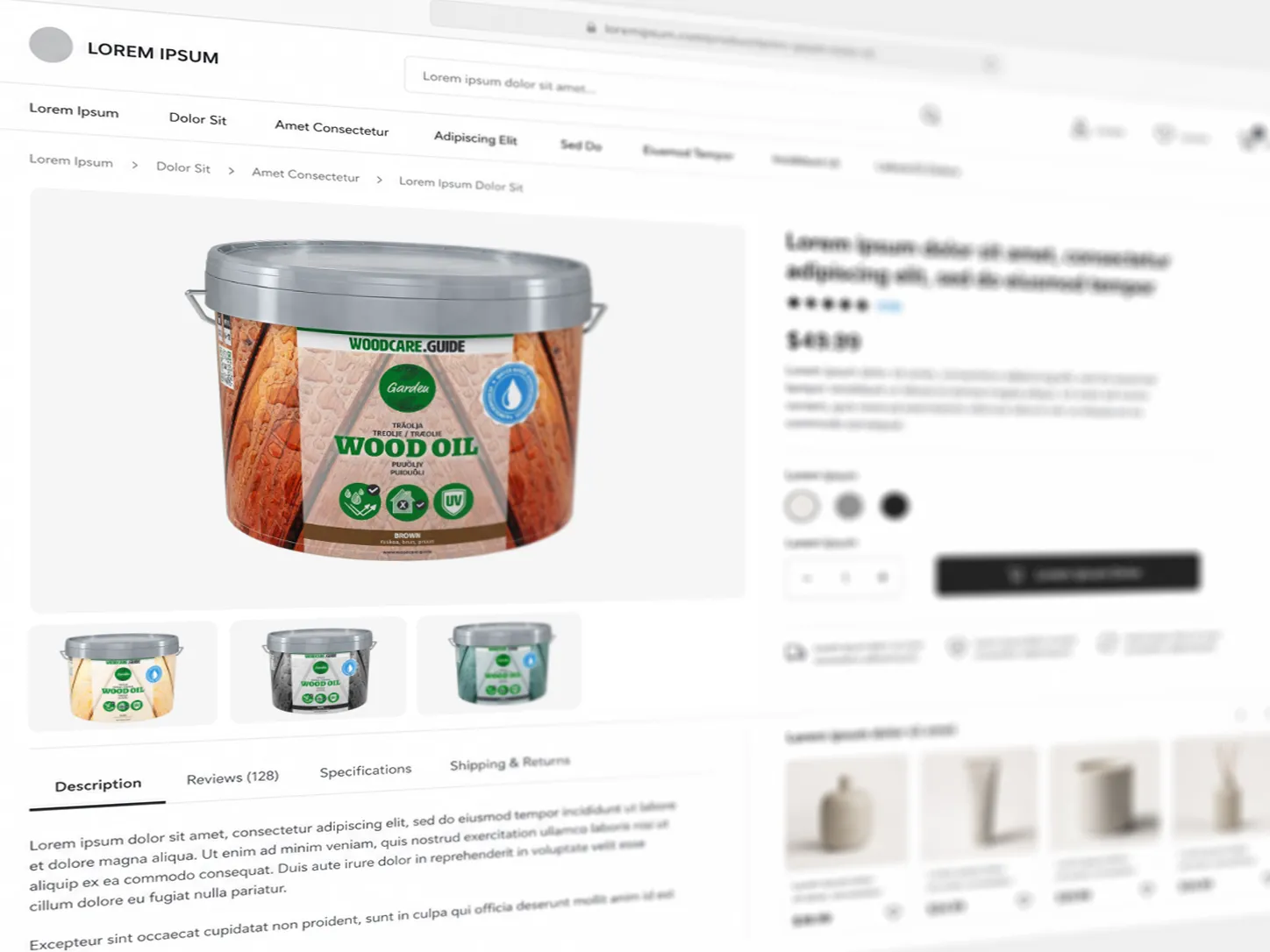 3D-tuotekuva ennakkomyyntiin verkkokauppaan