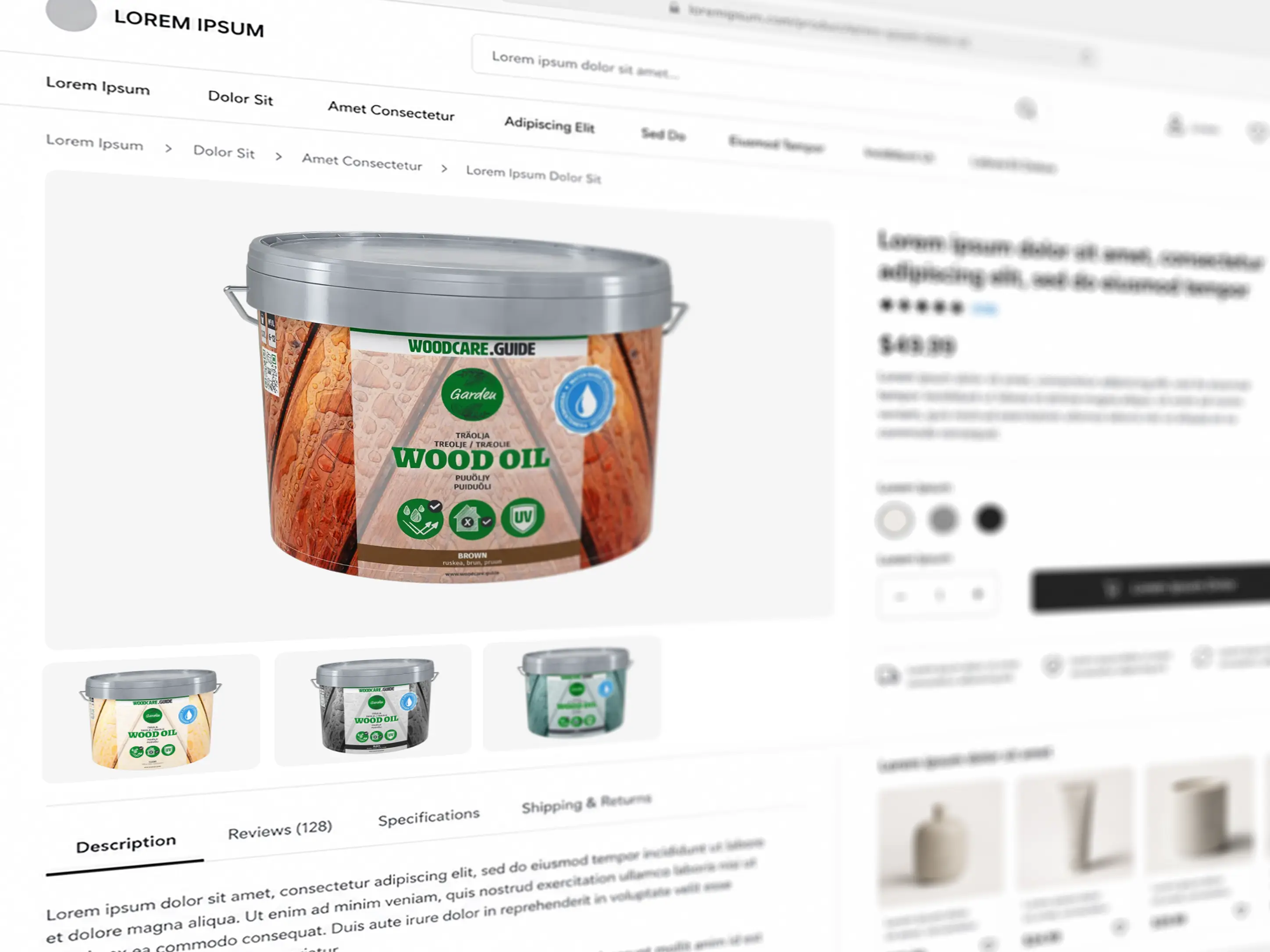 Kahvipakkauksen 3D-tuotekuvaus ja visualisointi